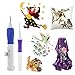 Fixget Magic Embroidery Pen, Punch Embroidery Needles Embroidery Stitching Punch Craft Embroidery Patterns Punch Needle Kit Knitting Sewing Tool for DIY Threaders Sewing Cross Stitching (Type 1)