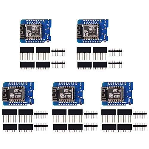 Organizer Aceirmc ESP8266 ESP-12 ESP-12F NodeMcu Mini D1 Module WeMos Lua 4M Bytes WLAN WiFi Internet Development Board Base on ESP8266 ESP-12F for Arduino,Compatible with WeMos D1 Mini (5pcs)