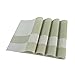SUNSHINE FASHION Placemats,Placemats for Dining Table,Heat-Resistant Placemats, Washable PVC Table Mats,Kitchen Table mats Set of 4