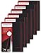 CASE OF 6 Black n' Red Twin Wirebound Notebook, Poly Cover, 11.75 x 8.25 Inches, Black, 70 sheets (E67008)