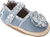 Robeez Jourdan Espadrille Soft Sole Crib Shoe (Infant), Chambray, 6-12 Months M US