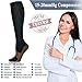 QUXIANG Copper Compression Socks for Men & Women - Best for Running, Athletic, Medical, Pregnancy and Travel - 15-20mmHg