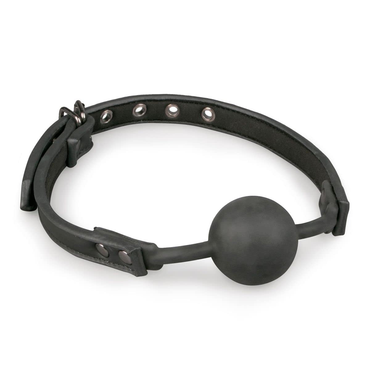 EasyToys Fetish Collection Ball Gag with Silicone Ball, Black