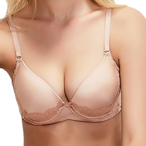 ORLINAS Women's Shape by Full Coverage Convertible Push in Bra SSB1606 Cream 44D