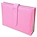 Yerwal Earrings Book, Portable Earrings Ear Studs Organizer Book, Pu Leather Travel Earrings Display Storage Case Holder, Capable to Hold 42 Pairs of Earrings (Pink)