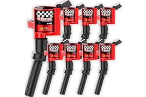 Bravex Super High Energy Ignition Coils for Ford F-150 F-250 F-350 4.6L 5.4L V8 DG508 DG457 DG472 DG491 Crown Victoria Expedition Mustang Lincoln Mercury Set of 8 (15% More Energy)