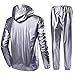 CAMEL CROWN Weight Loss Sweat Suit, Heavy Duty Sweat Sauna Suit for Men Women Exercise Gym Suit for Fitness, Grey, X-Large