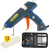 Hot Melt Glue Gun Kit 100 Watt with Carry Bag and 12 pcs Glue Sticks, for DIY, Arts & Crafts Projects, Sealing and Quick Repairs, Light and Heavy Duty in Home and Office by PROkleber