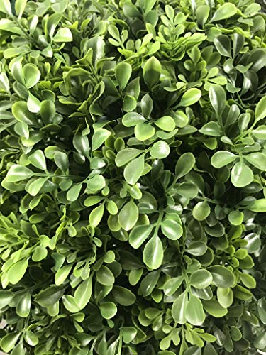 Silk Tree Warehouse Company Inc One 22 inch Tall 16 inch Wide Outdoor Artificial Boxwood Topiary Ball Potted
