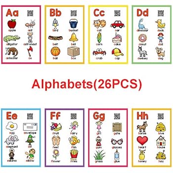 amazoncom 26 letters alphabet flash cards a z english
