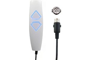 Lift Chair Remote Control, Universal 5 Pin 2 Lighted Button Recliner Control Replacement with 6Ft Cord for Lift Chairs Power 