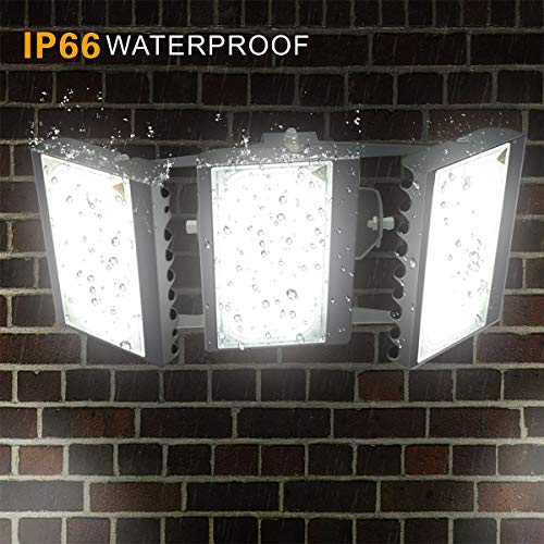 LED Flood Light, STASUN 150W 13500lm Dusk to Dawn Security Lights with 330°Wide Lighting Area (Photocell Included), 6000K Daylight, OSRAM LED Chips, Waterproof, Great for Yard, Street, Parking Lot - Thumbnail 4
