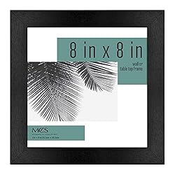 MCS Studio Gallery Frame, Black Woodgrain, 8 x 8 in