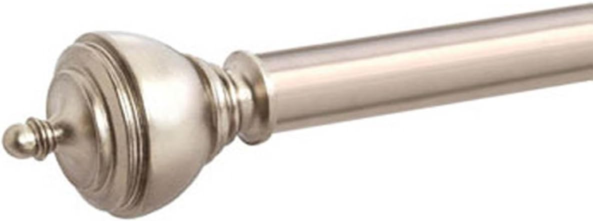 Speedy Poles Apart 28mm Eyelet Curtain Pole, Satin Silver, 200 Cm