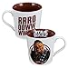 Vandor Star Wars Chewbacca 12 Ounce Ceramic Mug, White/Brown