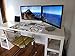 Microthin 24x36-Inch Imagine Work Surface Ultra-Thin Non-Slip Desk Pad - Floating Flowers