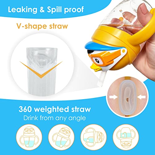 Little Ryna Baby Weighted Straw Cup First Sippy Cup With Handle