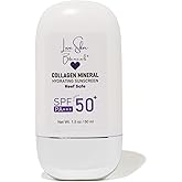 Love Skin Botanicals Collagen Mineral Sunscreen SPF 50 PA+++ – Clear-No Tint | 100% Mineral, Reef-Safe, Chemical-Free, Unscented, Daily Face Sunscreen