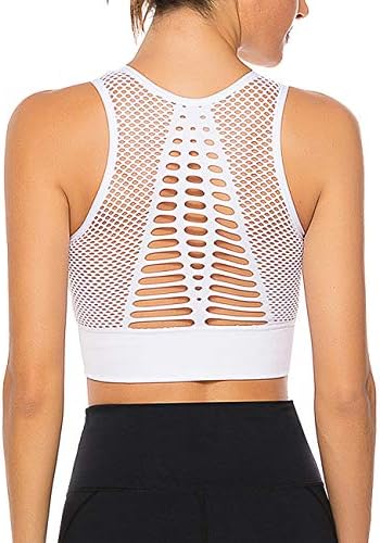 Women's Seamless Sports Bra Wirefree Yoga Bra with Removable Pads in Yoga Bralette Leisure Stretch Crop Tops