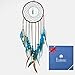 Ricdecor Handmade Indian Peacock Feathers Dream Catcher Wall Hanging Car Hanging Decoration Ornament 18 Inch Long (Blue Diamond)