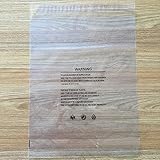 iMailer - 100 Count - 9" x 12" Clear Plastic Poly Bags with Suffocation Warning Self Seal for A4, Documents, Clothing, Shipping, Packaging - Resealable Adhesive, Not Strong