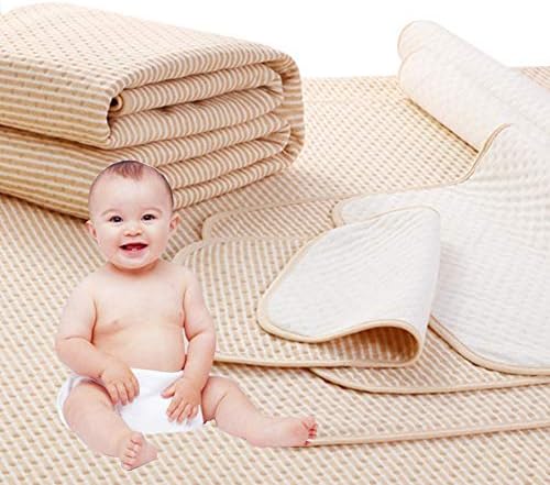 4 Layers Water Absorbent Dry Night Bed Sheet Mat Breathable Cotton Bamboo Fiber Changing Pad for Baby Kids Adult (60100cm)