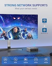 KAMRUI Mini PC, Intel Core i7-10710U