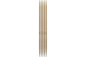 Mdoker Bamboo Double Pointed Knitting Needles Carbonized Bamboo Knitting Needle 7.9 inch(20cm) Length for Handmade Creative DIY Knitting Yarn Projects,Size US 4(3.5mm)