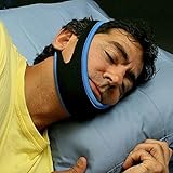 Snoring Chin Strap,Anti Snore Chin Strap, Anti Snore Belt, Anti Snoring Jaw Belt with 12cm Magic Tape for Man and Women