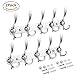 Wall Mount Coat Hooks [2 Pack] Coat Rack Hooks with 15 Hooks Stainless-steel Metal Coat Robe Hat Clothes Hanger Hooks For Bathroom Kitchen Office