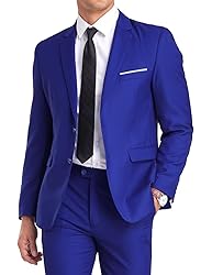 Men's 2 Pieces Suit Set,Two Button Slim Fit