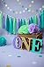 Qian's Party Mermaid Birthday Decorations Under the Sea Party Supplies/Wonderland Frozen Party Decorations/Teal Purple First Birthday Decorations Baby Shower Decorations Purple Mermaid Party