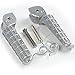 TCMT Silver Front Foot Pegs Footpeg Footrest Bracket Set Fits For DUCATI Monster 696 796 2009 2010 2011 2012 2013 2014