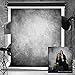 Kate 6.5ft(W) x10ft(H) Texture Photography Backdrops for Photographers Microfiber Seamless No Wrinkle Abstract Black Grey Photo Backdrop Portrait Background