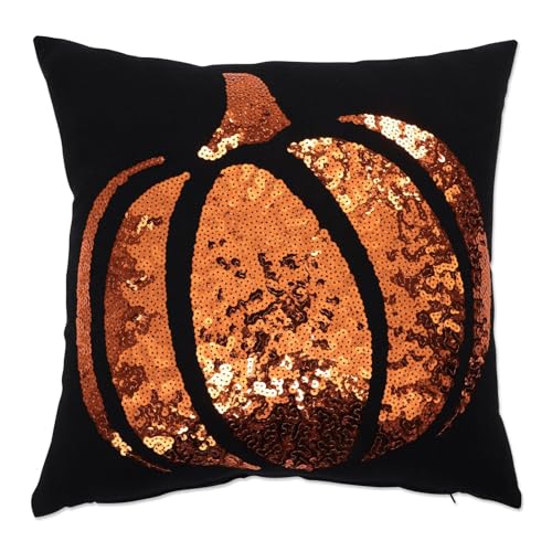 Pillow Perfect Halloween Indoor Decorative Throw Pillow, Complete with Zipper C…