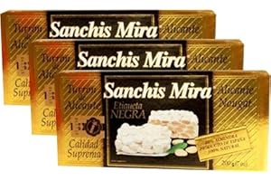 Sanchis Mira Turron de Alicante 7 oz Pack of 3
