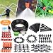 DIY Garden Drip Irrigation Kit, Plant Watering System with 50ft 1/4-inch Blank Distribution Tubing Hose Atomizing Nozzles Drippers