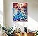 CANDYL DIY Oil Painting Paint by Number Kit for Kids Adults Students Beginner DIY Canvas Painting by Numbers Acrylic Oil Painting Arts Craft for Home Wall Decoration Mermaid 16x20 Inch
