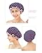 HiCollie 2 Pack Fashionable Women Waterproof Shower Bath Cap