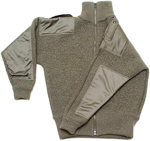 100% Fine Kamgarn Worsted Wool European Outdoor Hunting Travel Cardigan Sweater Jacket Military Sweater from Austria