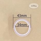 WUTUDMAI 4Pcs Clear Rubber O-Rings Seal Gasket for Pop Up Sink Drain Plug view 2