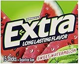 Wrigleys Extra Watermelon, 15-Count (Pack of 10)