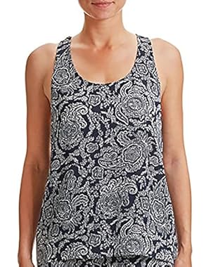 Theory Women's Akean W Silk Paisley Tank Top