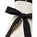 ABADAY Bow Tie Cut Out Crop Top (L=US4, Black)