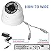 R-Tech 2MP (1080P) HD TVI Outdoor Turret Dome Security Camera with IR Night Vision – 2.8-12mm Varifocal Lens – White
