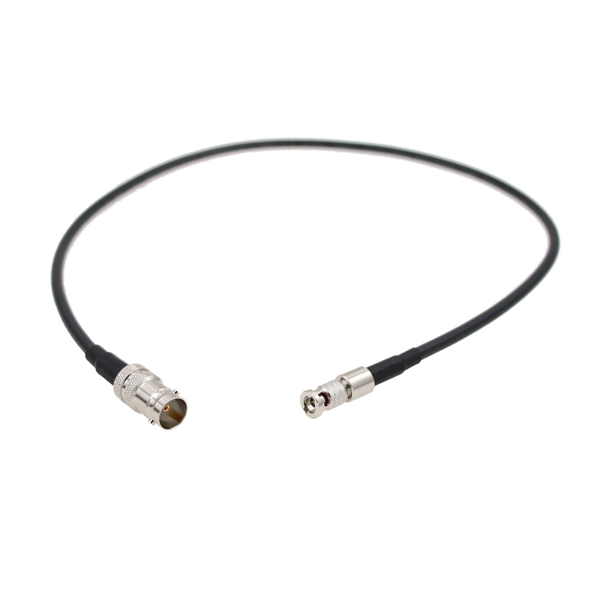 HangTon 6G SDI Video Cable HD Micro BNC to Female BNC Adapter for Blackmagic Video Assist 5" Monitor, Micro Studio Camera 4K G2 ATEM 15cm