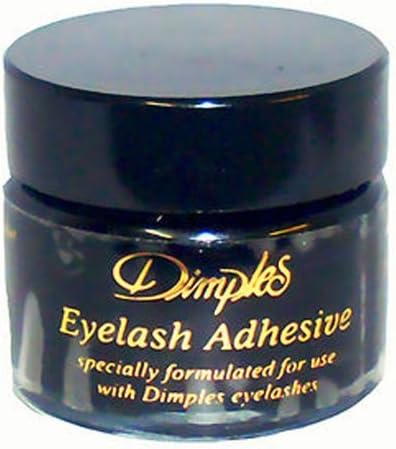 Dimples Black False Eyelashes Adhesive Glue 15ml - Strong Hold
