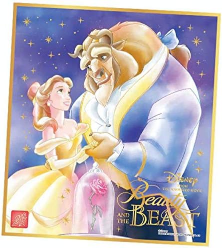 Amazon Co Jp 金箔押し No 13 美女と野獣 ディズニー 色紙art ホビー