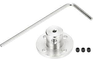 MECCANIXITY 2 Pcs 2mm Flange Coupling Connector Rigid Guide Model Coupler Accessory Shaft Axis Fittings with Mini Hex Wrench 
