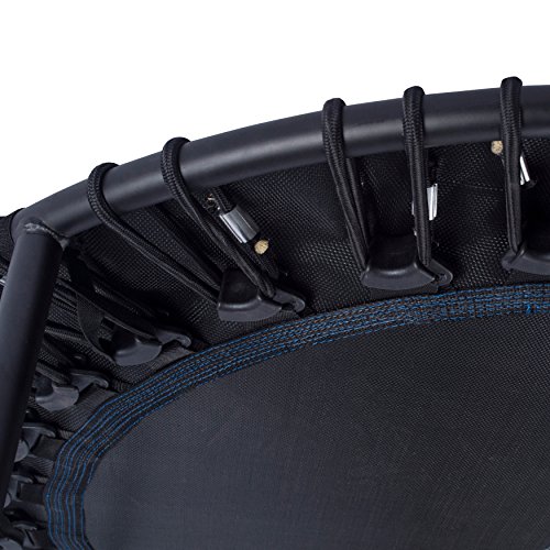 EFITMENT 45-in Fitness Trampoline Rebounder for Exercise with Handlebar and Long Lasting Premium Bungees - A024